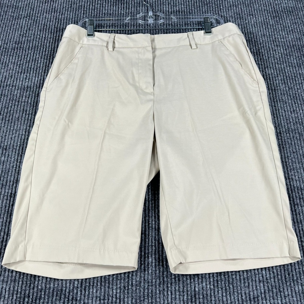 Greg Norman Womens Shorts Size 10 Beige Golf Outdoor Hiking Walking Chino